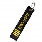 Yellow Airplane Letter Double Sided Embroidered Keychain Aviator Keychain Fashion Gadget for sale