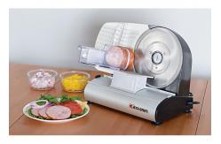 China Professional Heavy Duty Meat Slicer Commercial With Finger Protection Carriage 200 Watt supplier