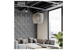 China PET Sound Absorbing Ceiling Tiles Customized Polyester Lamp Shades supplier