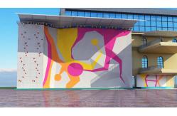 China Customized Reinforced Fiber Glass Outdoor Climbing Wall With ISO9001 Certification supplier
