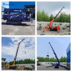 5T 8T Spider Crawler Crane Remote Control Electric Diesel Telescopic Spider Boom Lift
