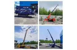 China 5T 8T Spider Crawler Crane Remote Control Electric Diesel Telescopic Spider Boom Lift supplier