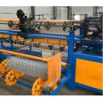 4m width Fully-Automatic PLC control  single wire feeding diamond wire mesh Chain Link Fence making machine