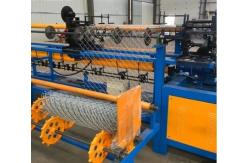 China 4m width Fully-Automatic PLC control  single wire feeding diamond wire mesh Chain Link Fence making machine supplier