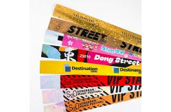 China Event Concert Holographic Personalized Wristbands Glitter Style for Adults and Kids supplier