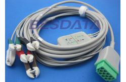 China TP3008 Electrode Lead Wires , ECG Leads And Electrodes Green 11 - Pin Connector supplier