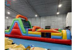 China Customized Long Size Inflatable Obstacle Course Inflatable Interactive Funny Game supplier