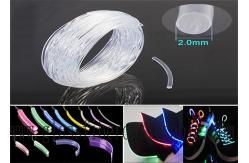 China MMA Side Glow Lighting Fiber Optic Rgb Plastic Bare Optical Fiber supplier