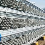 JIS SPHC Galvanized Welded Gi Steel Pipe Hot Dipped Galvanized 500g/M2