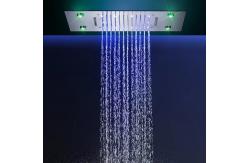 China Shower Ceiling Bathroom Shower Faucet Set Luxury LED Thermostatic High Flow Rain Waterfall supplier