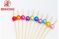 China Handmade Easily Cleaned 9cm Beaded Toothpicks supplier