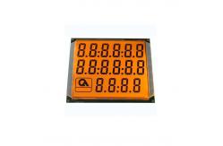 China 6 Digit 70 Pin Fuel Dispenser HTN LCD Display With Orange Backlight supplier