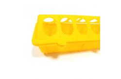 China 28 Holes 50CM Long Poultry Pigeon Feeder,Plastic Bird Manual Feeder supplier