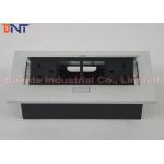 Multi-Functional Zinc Alloy + Cold Rolled Steel Desk Pop Up Sockets / Pop Up Power Box for sale