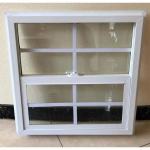 Waterproof UPVC Single Hung Windows Vinyl Single Hung Hurricane Windows for sale