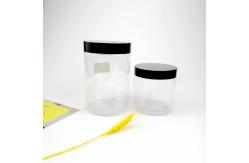 China OEM 23mm 89 Thread Clear PET Cosmetic Jar For Lotion supplier