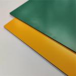 Yellow 1220mm Width Brushed Aluminum Composite Panel For Construction for sale