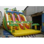Commercial inflatable jungle dinosaur high slide classic inflatable dinosaur dry slide