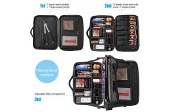 China Multifunction Polyester Makeup Brush Organizer With Adjustable Dividers supplier