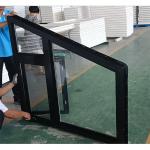 Vinyl PVC Double Glazed Windows Casement Trapezoidal Swing Open For House