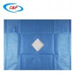 Sterile Struma Thyroid Disposable Surgical Drape Cloth Blue OEM For Hospital for sale