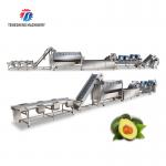380V Fruit And Vegetable Processing Line Sweet Potato Picking Hair Roller Bubble Cleaning Drying Cutting Machine for sale