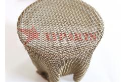 China PVD Finished Copper Weld Ring Mesh Facade supplier