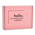 120g Offset SGS EPS Colored Packaging Boxes CDR Custom Logo Printed Pink for sale