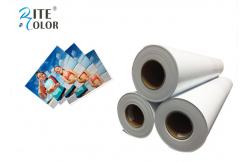 China 42 Width RC Glossy Photo Paper , White Inkjet Photographic Paper Roll supplier
