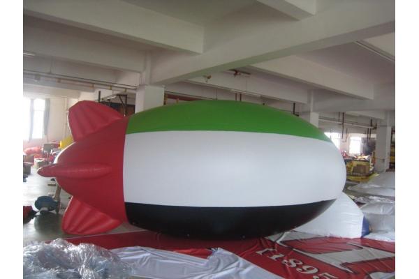 Inflatable advertising contry flag airship for sale