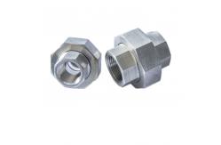 China Pipe Ss304 Threaded Union Fitting Female Connector Stainless Steel Hexagon 1/2inch supplier