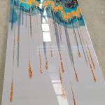 3D Printing PVC Marble Sheet UV Marble 1220x2440 Mm For Wall Decoration for sale