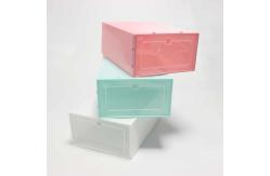 China Portable Lidded Household Shoe Box With Magnetic Collapsible Weight 0.225kg supplier