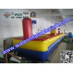Outdoor Inflatable Interactive Games , Inflatable Sport Back to Back Bungee Run Game for sale