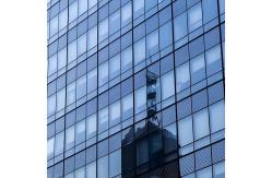 China Commercial Window Curtain Wall Rectangular Shape Soundproof Curtain Wall supplier