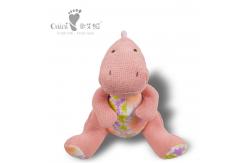 China 28 X 32cm Soft Plush Toy PP Cotton Plush Pink Dinosaur Plushie Animal supplier