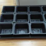 Plastic Germination Trays for 12 Cell Nursery Microgreen Tray Planting in Greenhouse for sale