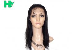 China Custom Straight 16 Inch Long Synthetic Wigs With Baby Hair supplier