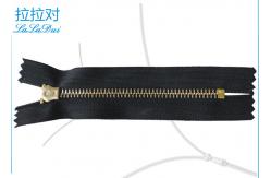 China Practical Light Gold Teeth Purse Zippers Meet Modern Design Metal Wallet Zips supplier
