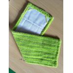 Green Twisted Fold Oxford Fabric Pocket Microfiber Wet Mop Pads 14*48 for sale