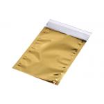 Gold Color Resealable Aluminum Foil Bags , Food Packaging Aluminum Foil Sachet for sale