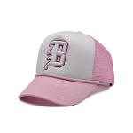 Flat Bill High Profile 5 Panel Trucker Cap With Adjustable Snapback Closure for sale