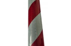 China High Visibility white and red Reflective Chevron Reflective Stripe Tape For Vehicles supplier