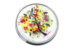 China Foldable Round Magnifying Cosmetic Pocket Mirror supplier