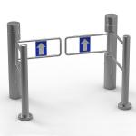 600mm Width IP44 Swing Barrier Gate BLDC Motor Pedestrian Turnstile Gate