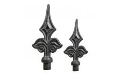 China Rail Head Cast Iron Fence Spears Wrought Iron Spear Point Sandblast Surface supplier
