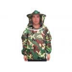 Free Size Polyester Camouflage Beekeeping Jacket With Protective Bee hat