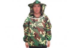 China Free Size Polyester Camouflage Beekeeping Jacket With Protective Bee hat supplier