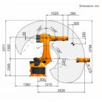 KR 360 R2830 Universal Robot With Spot Welding Gun KUKA Industrial Robot Arm