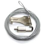 Gallery Art Hook Cable Gripper Nylon Wire Rope With Looping For Hanging Picture for sale